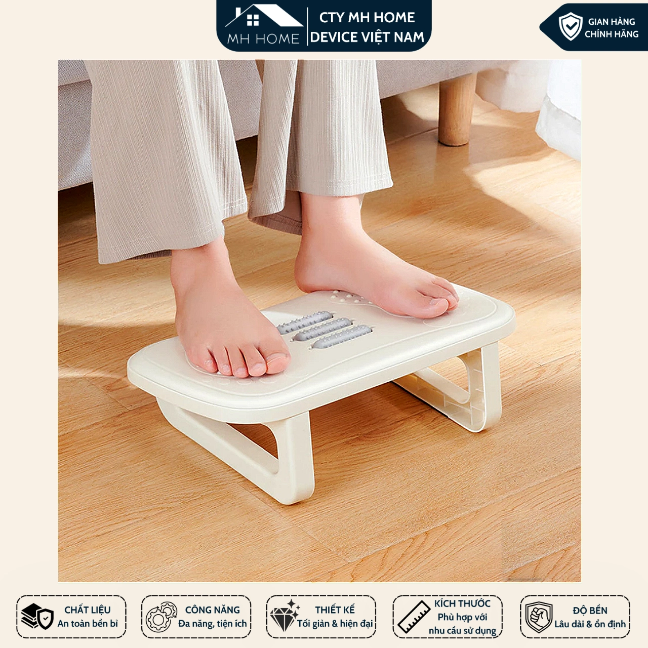 Ghế Kê Chân Massage Công Thái Học Có Con Lăn  Ghế Gác Chân Thư Giãn Cho Văn Phòng